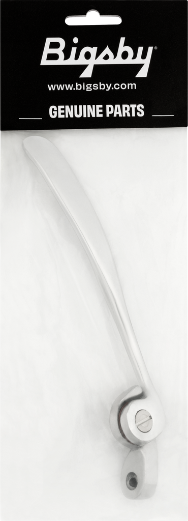 Bigsby Flat Vintage Handle Assembly, Polished Aluminium, Non-Fixed Tremolo Arm