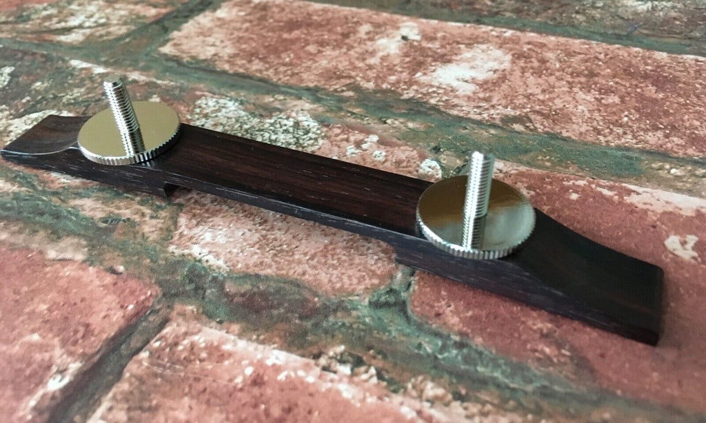 Bigsby Bridge Assembly, Solid Rosewood with Nickel, for Gretsch Electric Guitars
