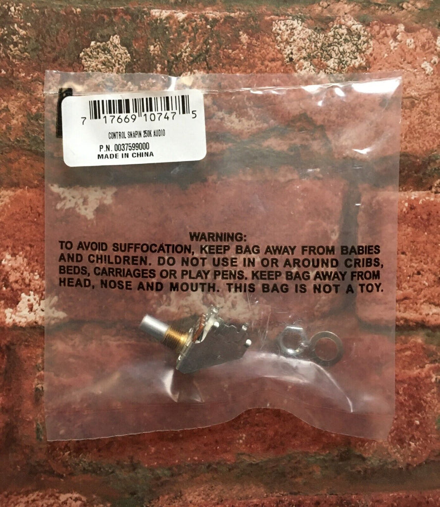 Fender 250K Audio Taper Snap-In Pot Potentiometer, For '65 Twin & Deluxe Reverb