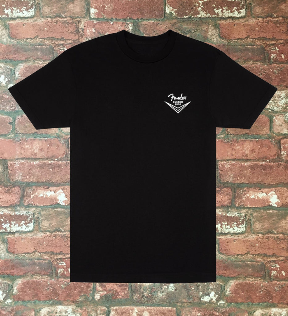 Fender Custom Shop T-Shirt, Black **New 2026 Branding** Auth Dealer. Multi Sizes