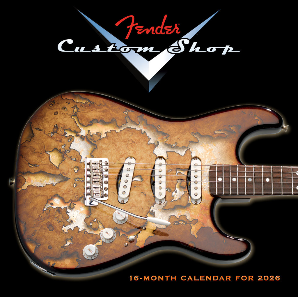 Fender Custom Shop 2026 Calendar, Great Guitar Merch / Gift, Official Fender!