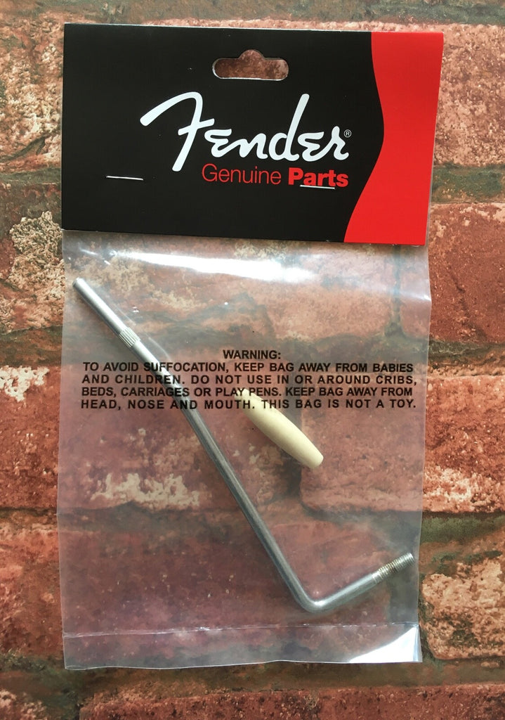Fender Japan 5mm Trem Tremolo Arm, MIM MIJ Strat Stratocaster, Aged White Tip