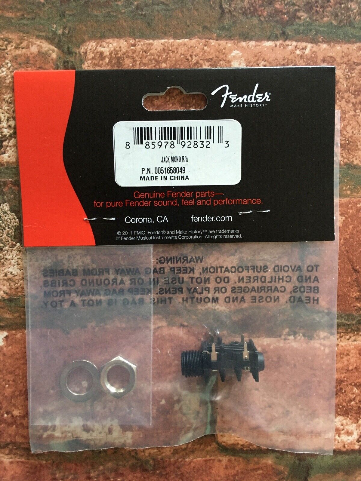 Fender Mono Amp Amplifier Input Jack- Hot Rod & Blues Deluxe DeVille ...