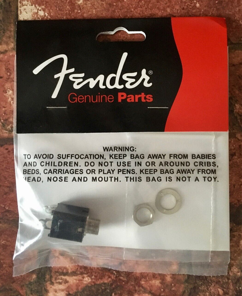 Fender 1/4" Stereo Guitar Output Jack SPST, For US American Deluxe Jazz & P-Bass