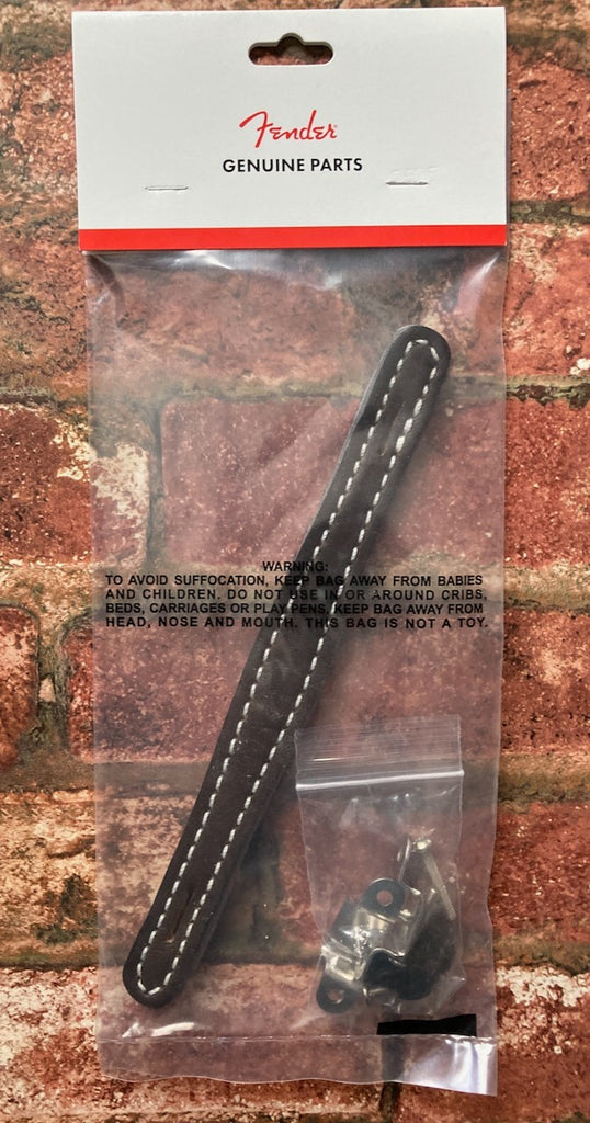 Fender Pure Vintage Leather Amplifier Strap Handle, 9" Brown, for '57 Twin etc.