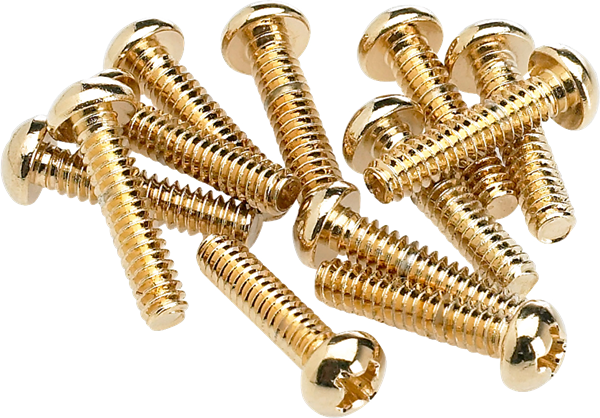 Fender Gold Stratocaster Pickup & Strat Selector Switch Mounting Screws x 12