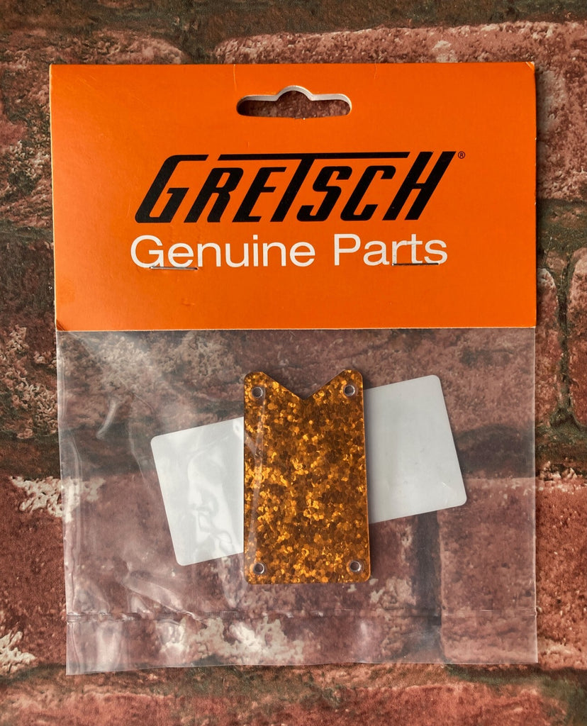 Gretsch Gold Sparkle Truss Rod Cover, for Gretsch White and Black Falcon Guitars