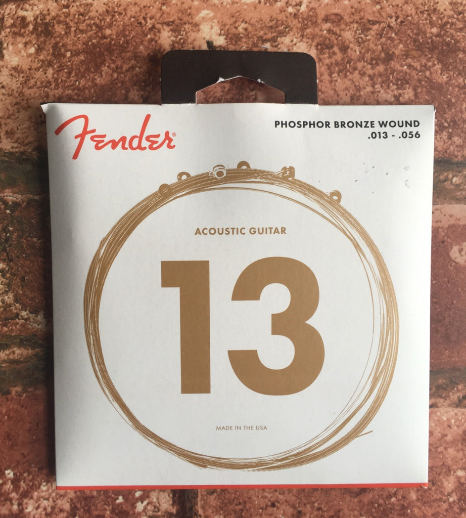 Fender 60M Phosphor Bronze Medium Acoustic Guitar String Set, Gauge .013 -.056