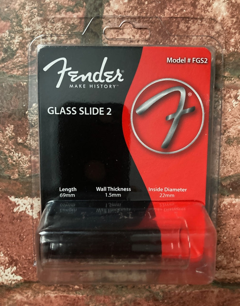 Fender Glass Guitar Slide, Standard Large Size 2, Electric & Acoustic Bottleneck