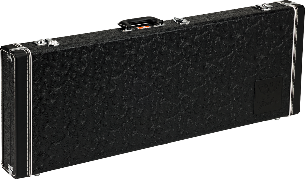 Fender Hardshell Case for Stratocaster & Telecaster, Black Western Tooled Vinyl